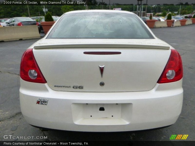 White Diamond Tri Coat / Ebony 2009 Pontiac G6 Sedan