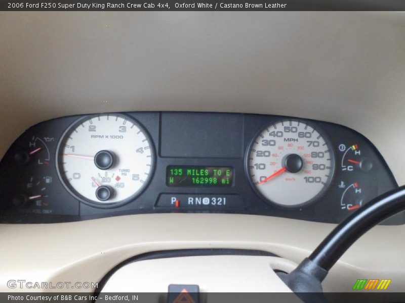 Oxford White / Castano Brown Leather 2006 Ford F250 Super Duty King Ranch Crew Cab 4x4