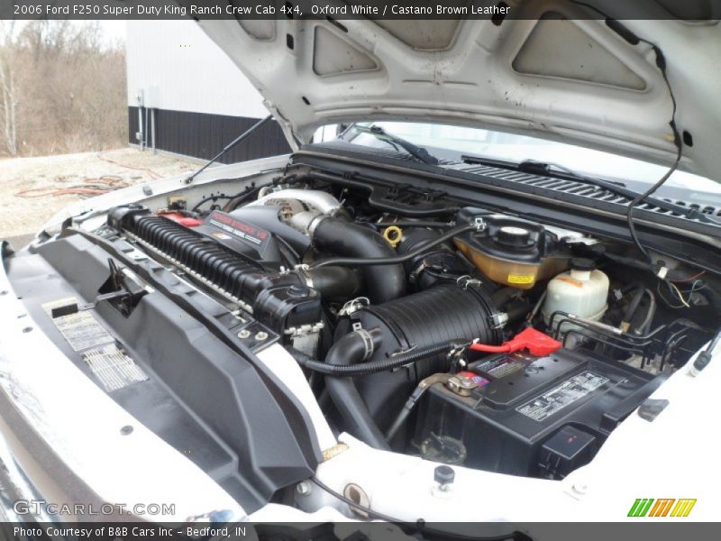 Oxford White / Castano Brown Leather 2006 Ford F250 Super Duty King Ranch Crew Cab 4x4
