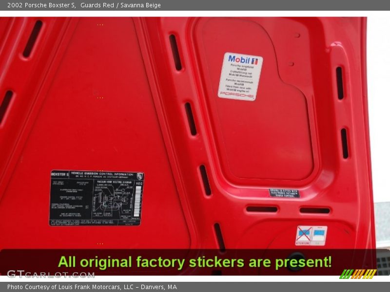 Guards Red / Savanna Beige 2002 Porsche Boxster S