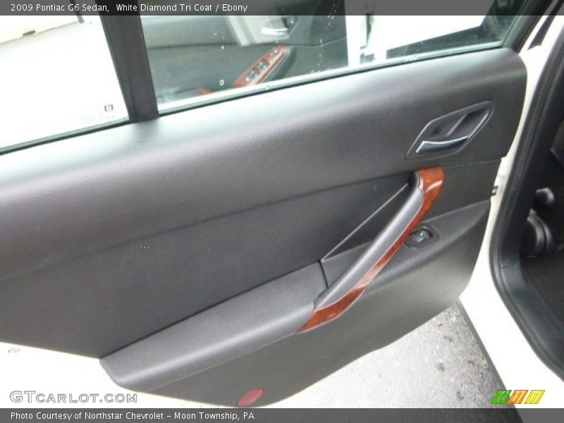 White Diamond Tri Coat / Ebony 2009 Pontiac G6 Sedan