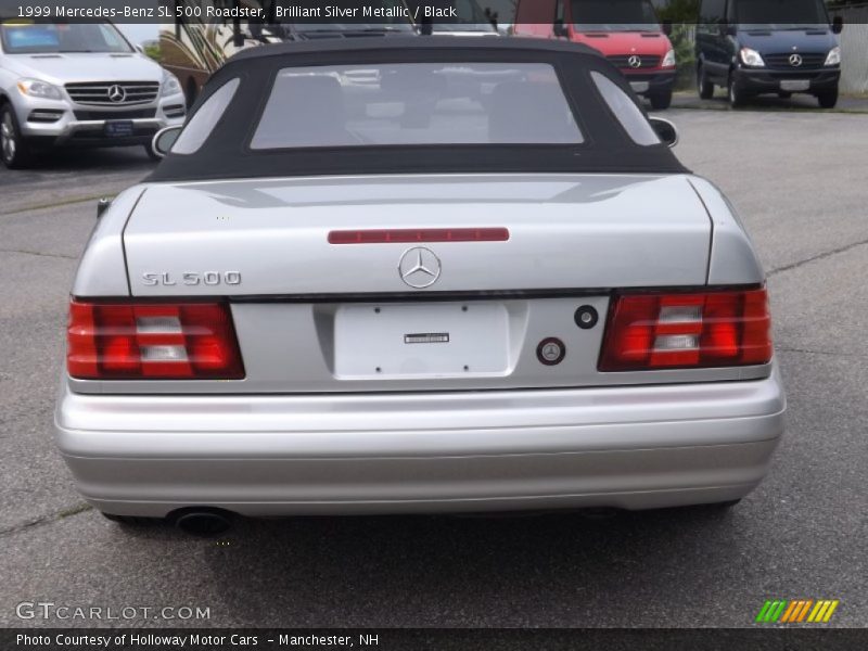 Brilliant Silver Metallic / Black 1999 Mercedes-Benz SL 500 Roadster
