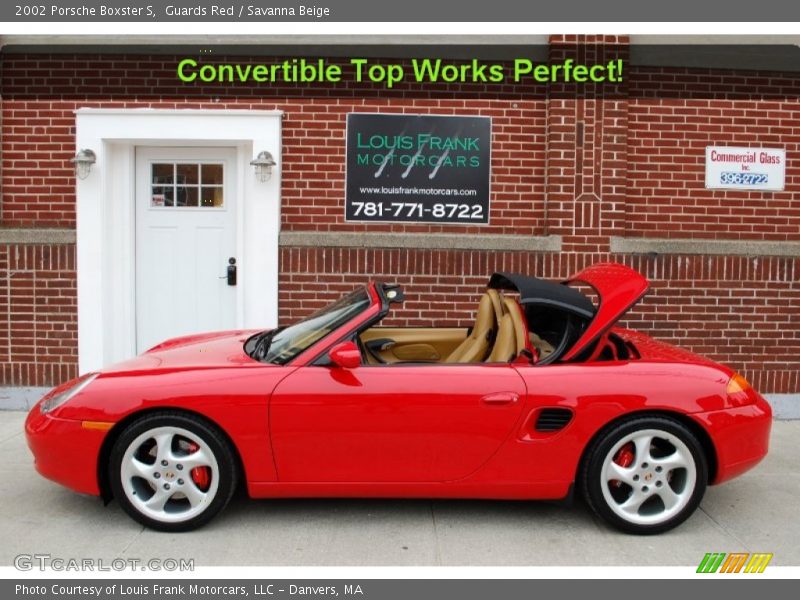 Guards Red / Savanna Beige 2002 Porsche Boxster S