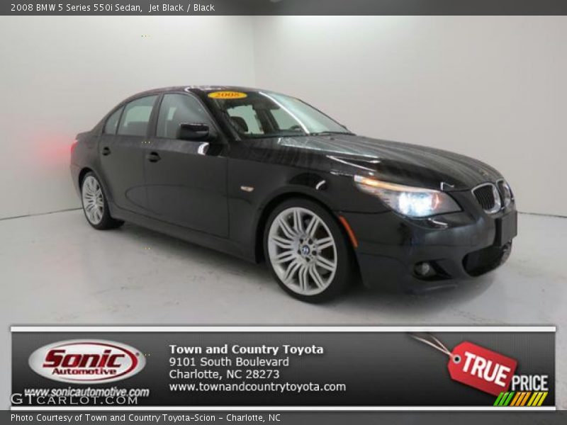 Jet Black / Black 2008 BMW 5 Series 550i Sedan