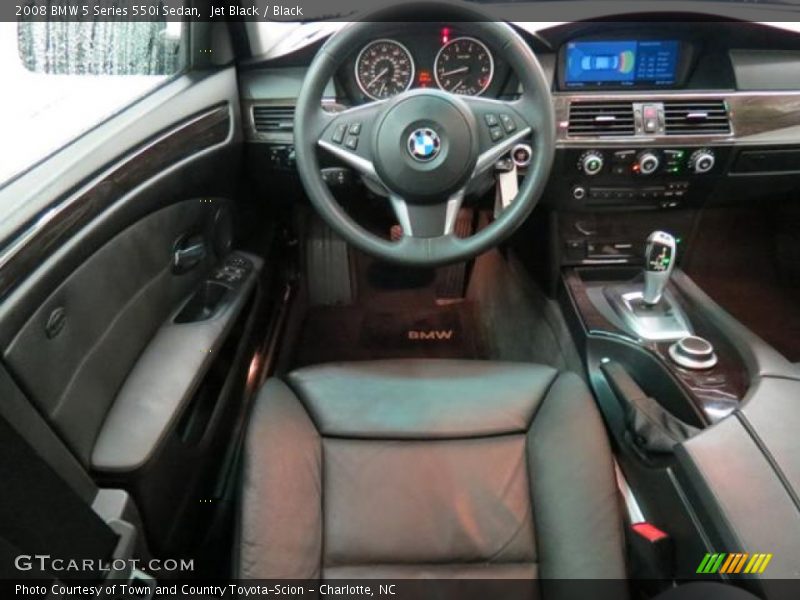 Jet Black / Black 2008 BMW 5 Series 550i Sedan