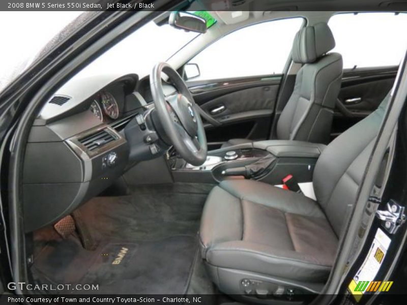 Front Seat of 2008 5 Series 550i Sedan