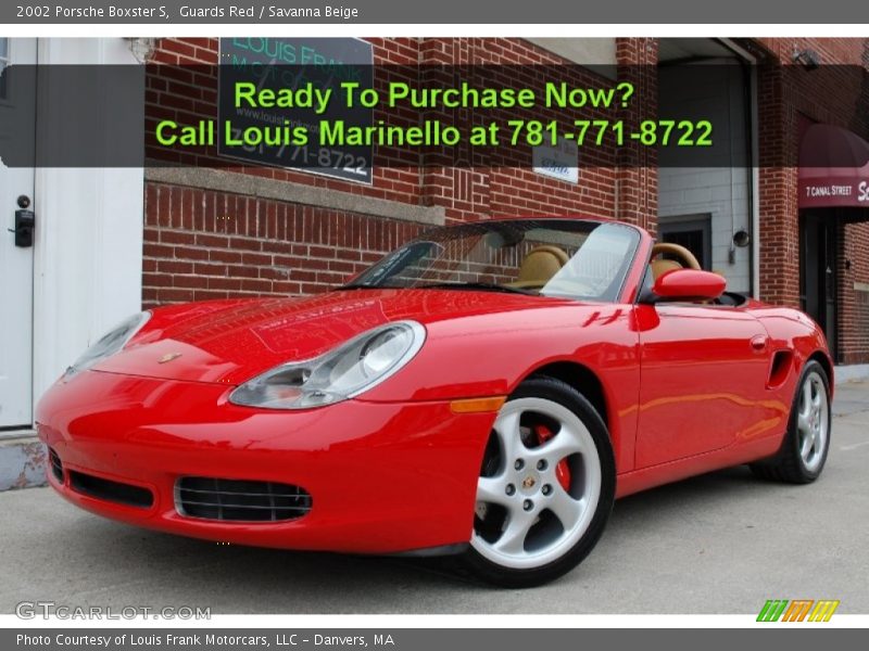 Guards Red / Savanna Beige 2002 Porsche Boxster S