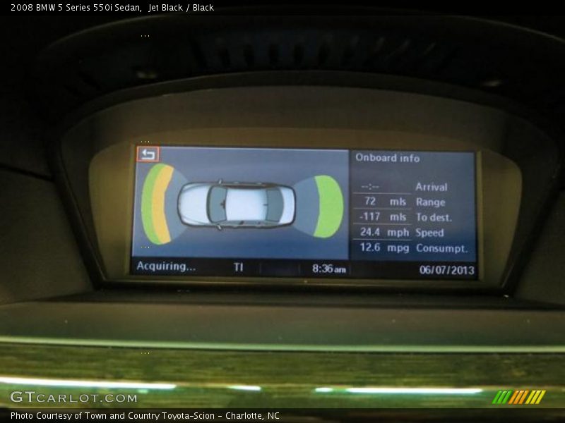 Jet Black / Black 2008 BMW 5 Series 550i Sedan