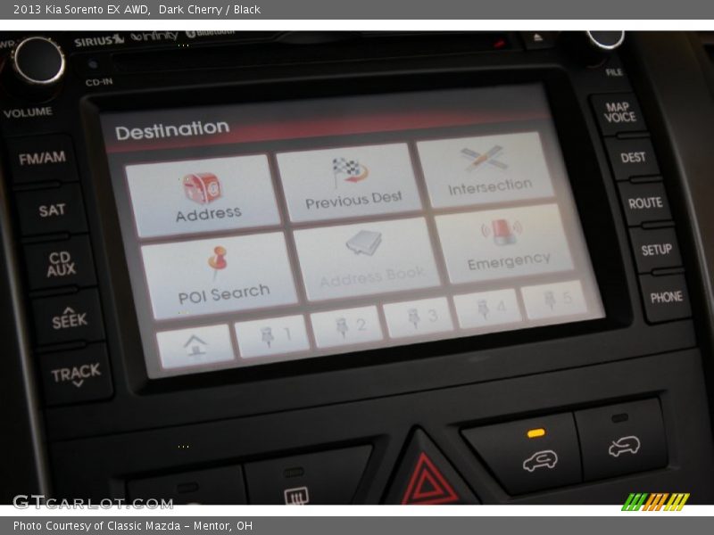 Dark Cherry / Black 2013 Kia Sorento EX AWD