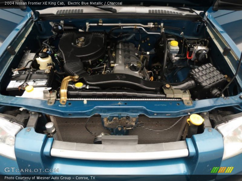 Electric Blue Metallic / Charcoal 2004 Nissan Frontier XE King Cab