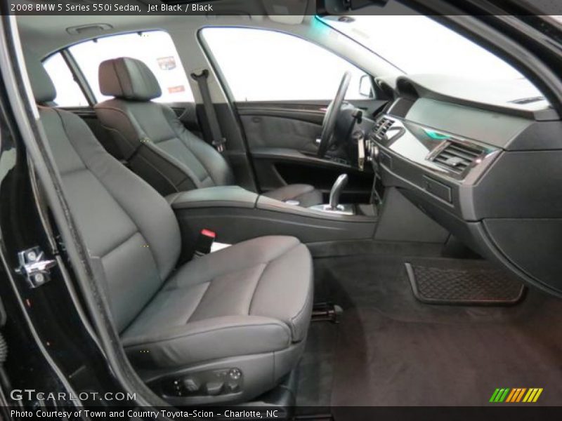 Front Seat of 2008 5 Series 550i Sedan