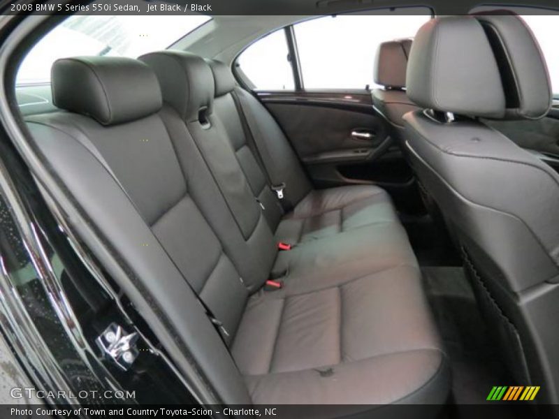 Rear Seat of 2008 5 Series 550i Sedan