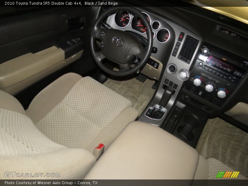 Black / Sand Beige 2010 Toyota Tundra SR5 Double Cab 4x4