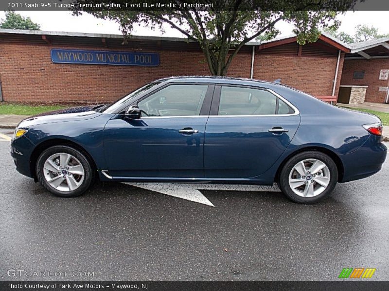 Fjord Blue Metallic / Parchment 2011 Saab 9-5 Turbo4 Premium Sedan