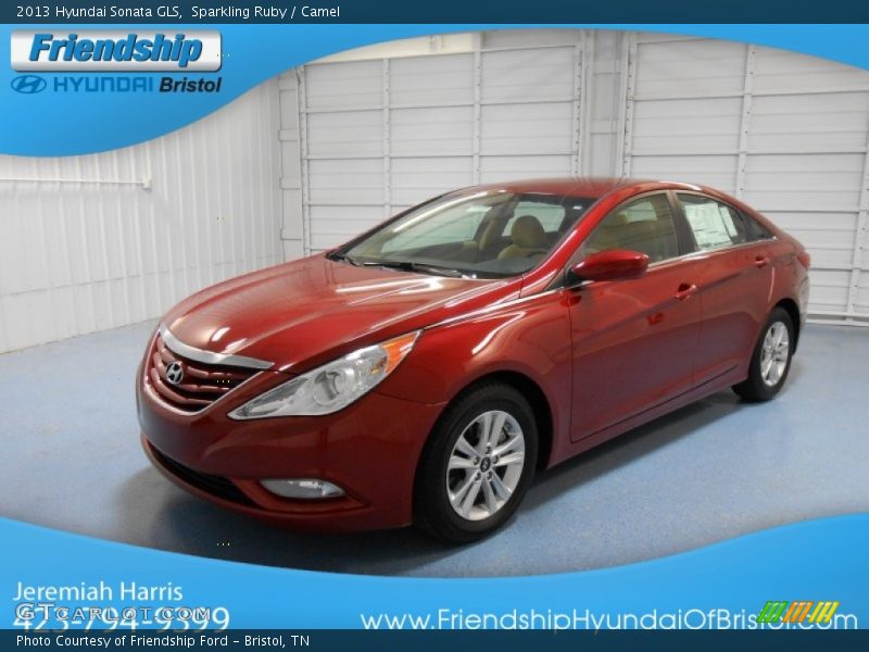 Sparkling Ruby / Camel 2013 Hyundai Sonata GLS