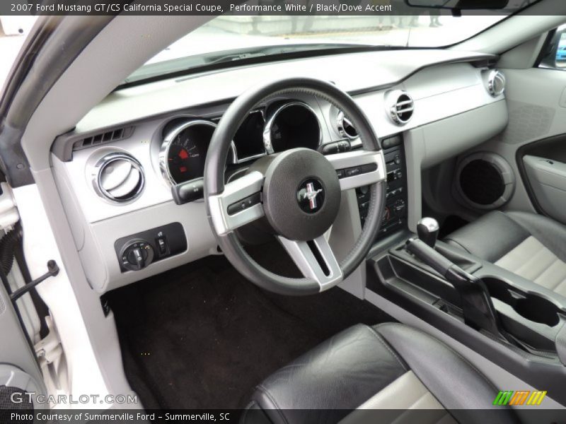 Performance White / Black/Dove Accent 2007 Ford Mustang GT/CS California Special Coupe