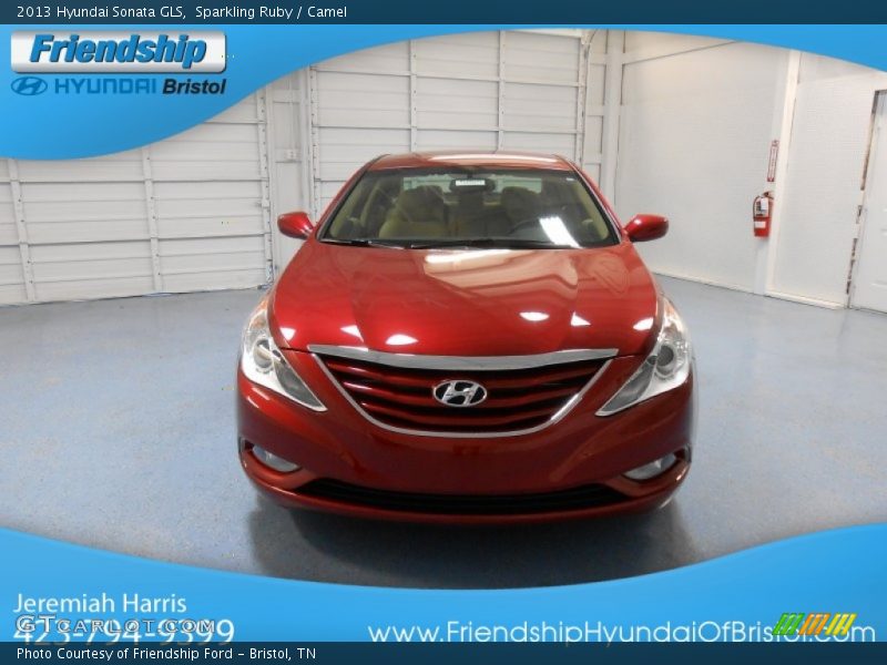 Sparkling Ruby / Camel 2013 Hyundai Sonata GLS