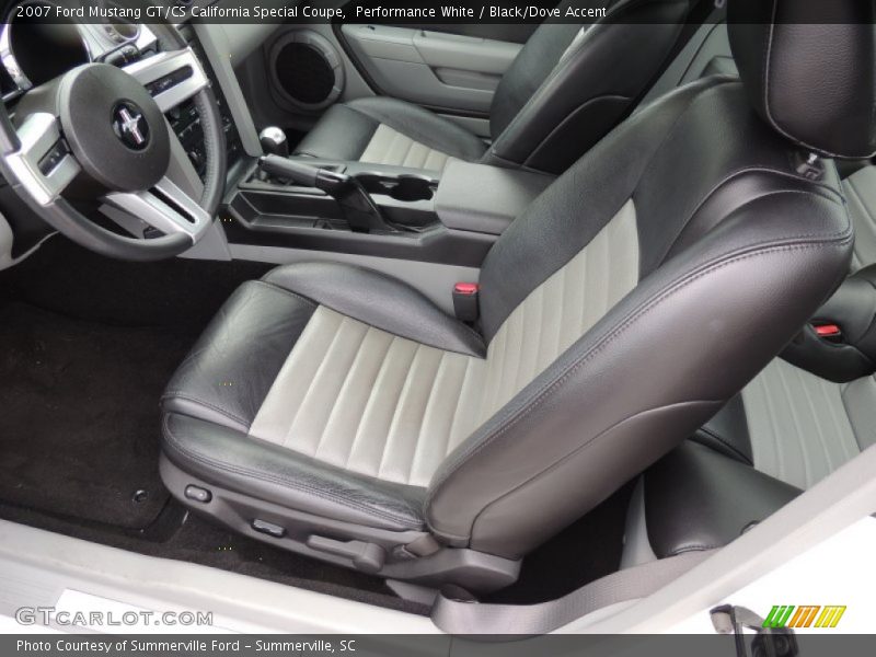 Performance White / Black/Dove Accent 2007 Ford Mustang GT/CS California Special Coupe