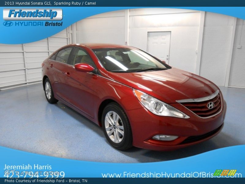 Sparkling Ruby / Camel 2013 Hyundai Sonata GLS