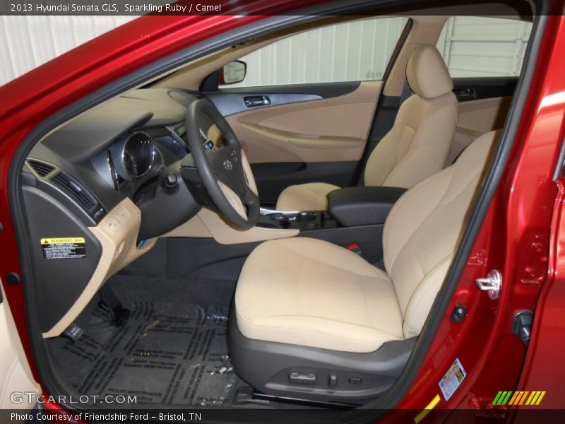 Sparkling Ruby / Camel 2013 Hyundai Sonata GLS