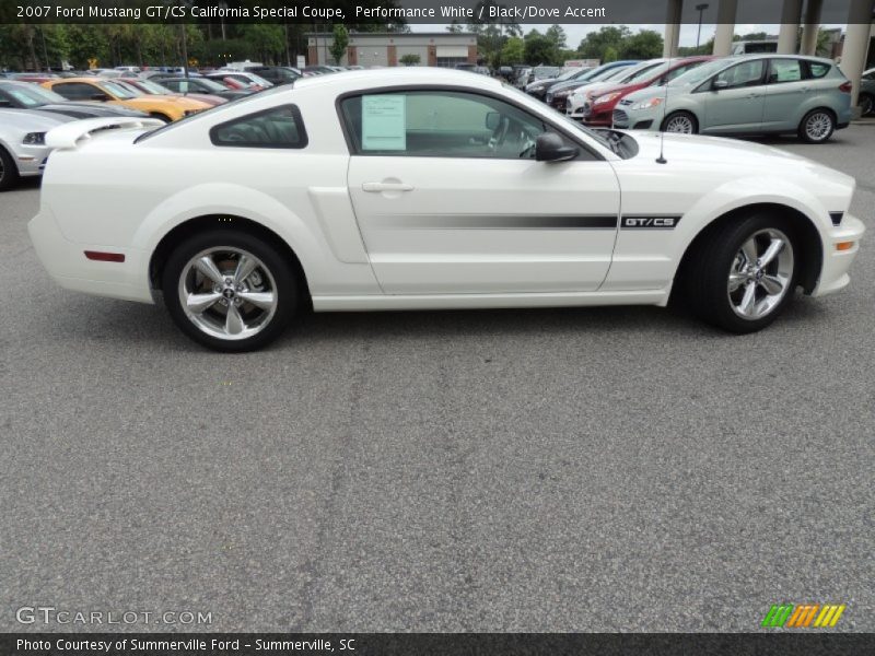 Performance White / Black/Dove Accent 2007 Ford Mustang GT/CS California Special Coupe