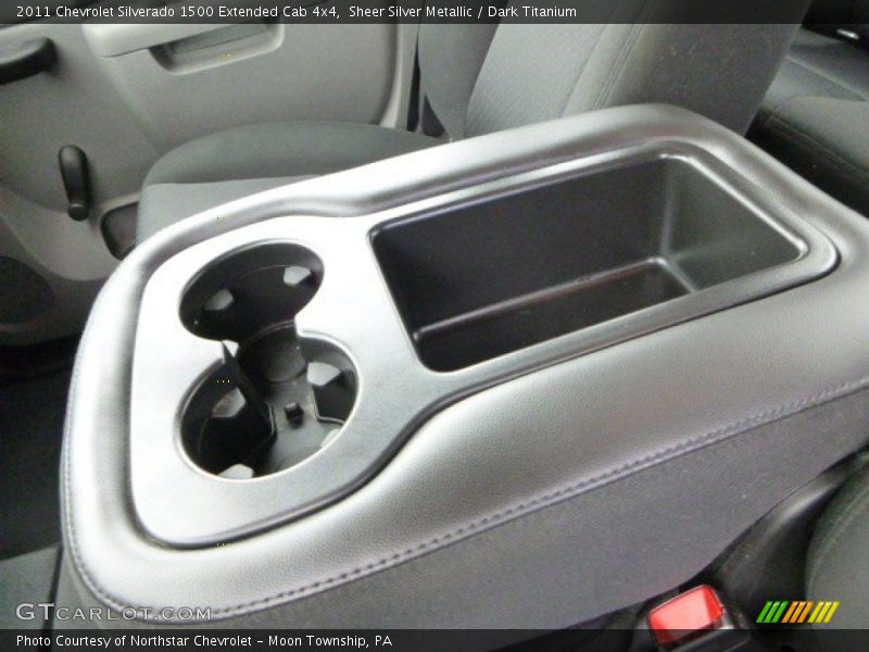 Sheer Silver Metallic / Dark Titanium 2011 Chevrolet Silverado 1500 Extended Cab 4x4