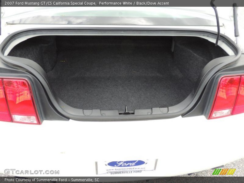 Performance White / Black/Dove Accent 2007 Ford Mustang GT/CS California Special Coupe