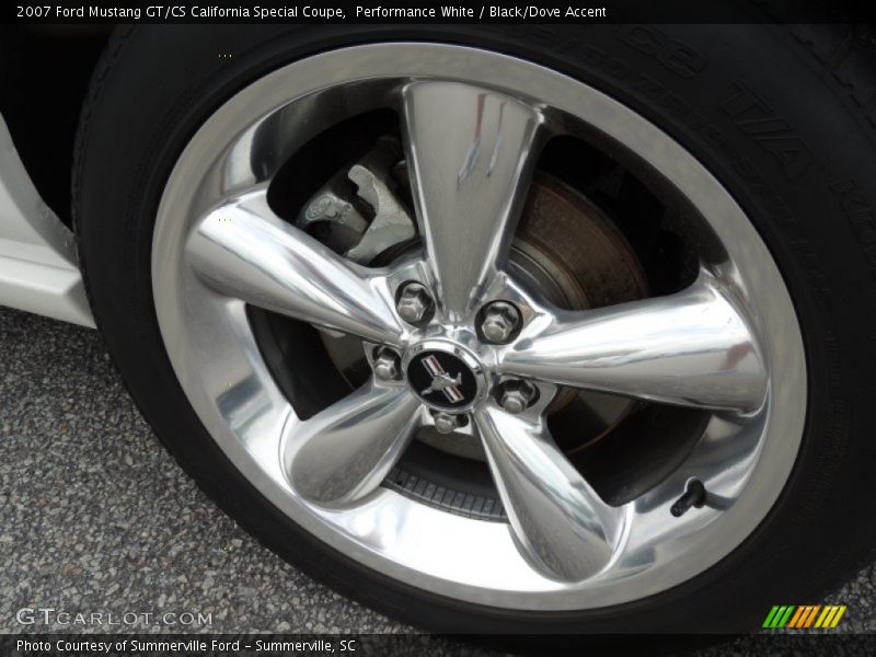 Performance White / Black/Dove Accent 2007 Ford Mustang GT/CS California Special Coupe