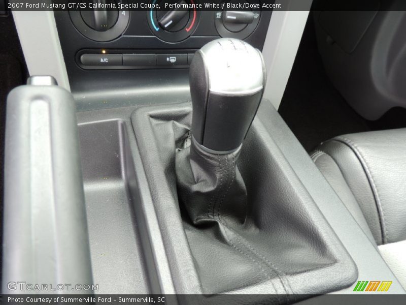Performance White / Black/Dove Accent 2007 Ford Mustang GT/CS California Special Coupe