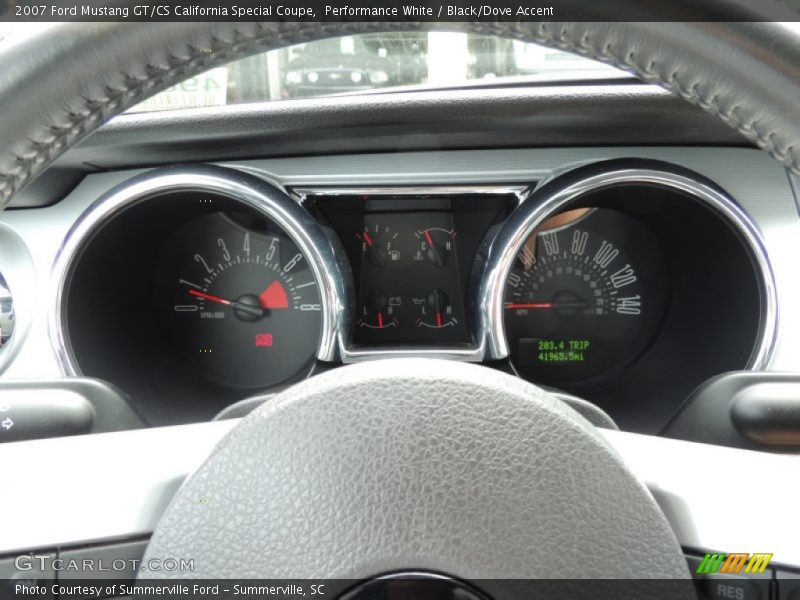 Performance White / Black/Dove Accent 2007 Ford Mustang GT/CS California Special Coupe