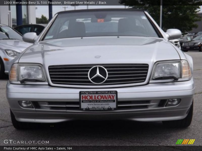 Brilliant Silver Metallic / Black 1999 Mercedes-Benz SL 500 Roadster