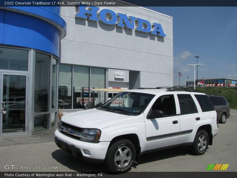 Summit White / Dark Pewter 2002 Chevrolet TrailBlazer LT 4x4
