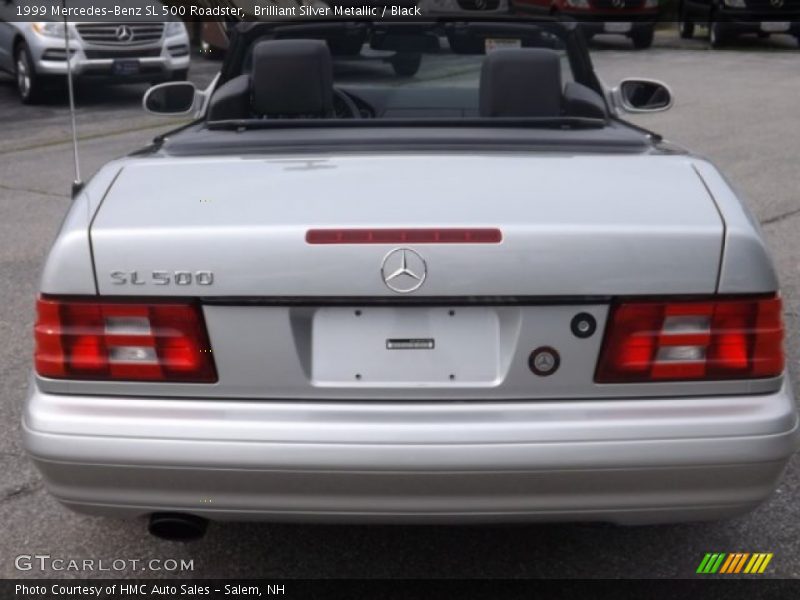 Brilliant Silver Metallic / Black 1999 Mercedes-Benz SL 500 Roadster