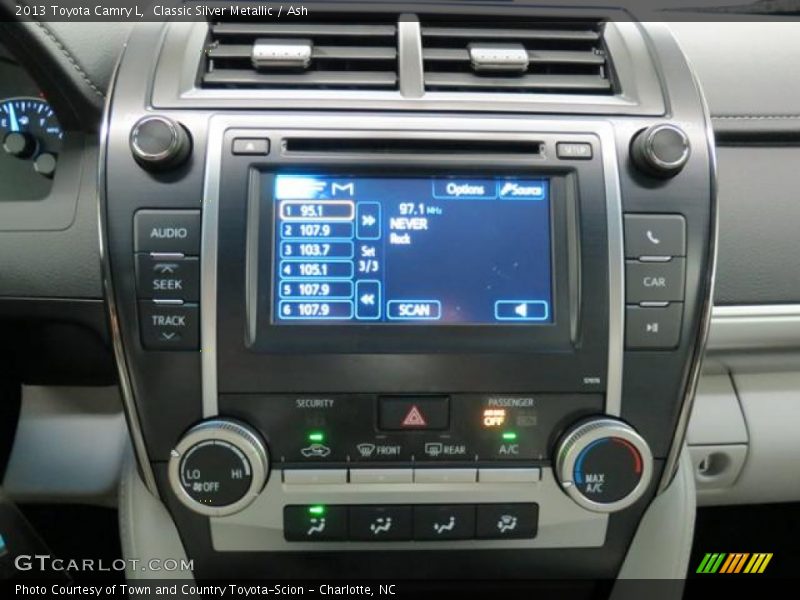 Controls of 2013 Camry L