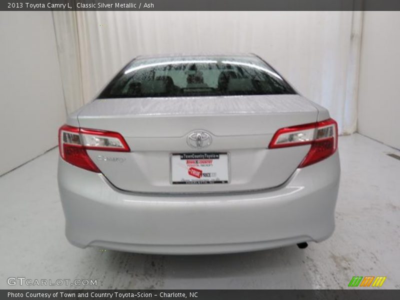 Classic Silver Metallic / Ash 2013 Toyota Camry L