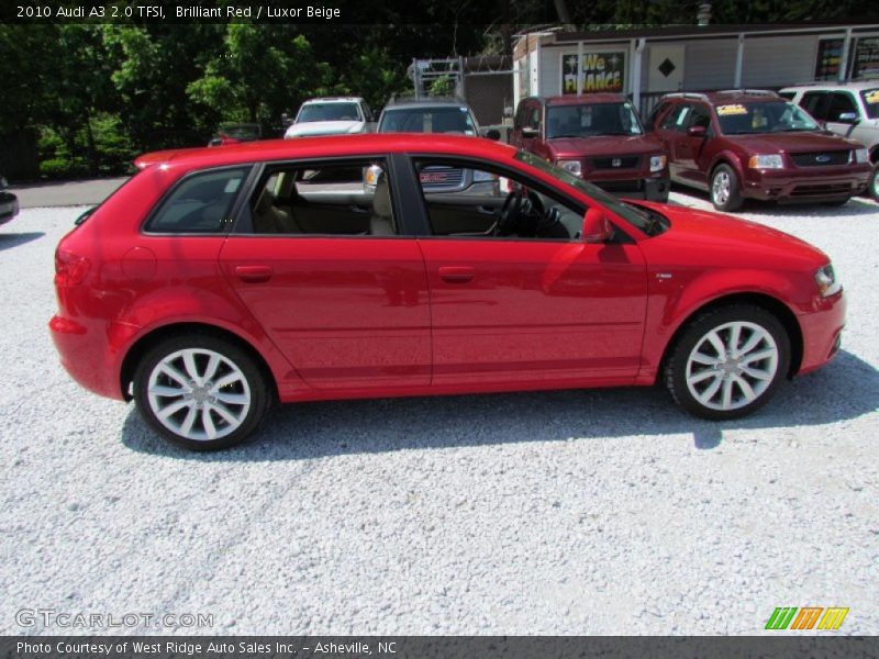 Brilliant Red / Luxor Beige 2010 Audi A3 2.0 TFSI