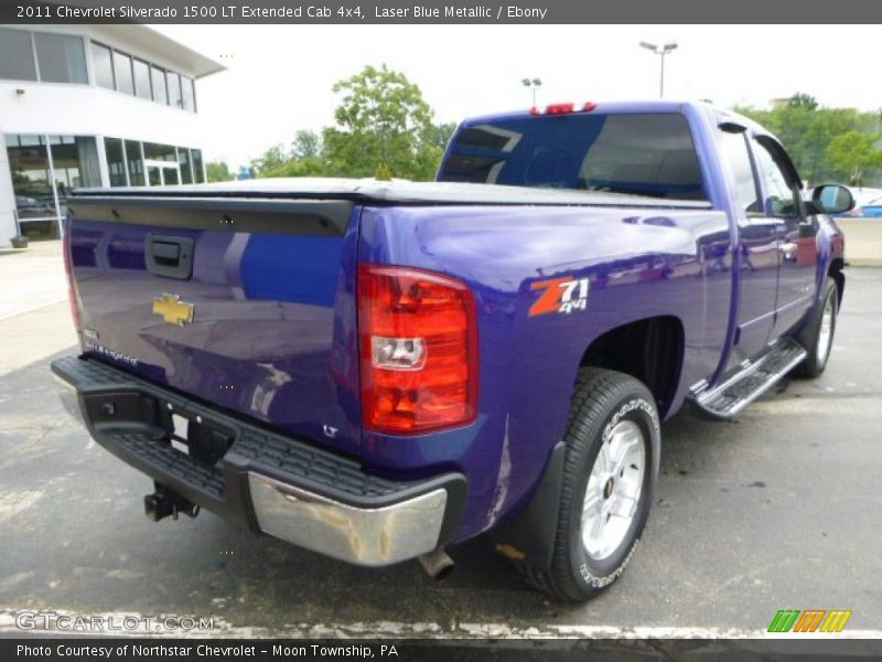 Laser Blue Metallic / Ebony 2011 Chevrolet Silverado 1500 LT Extended Cab 4x4