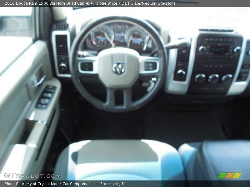 Stone White / Dark Slate/Medium Graystone 2010 Dodge Ram 1500 Big Horn Quad Cab 4x4