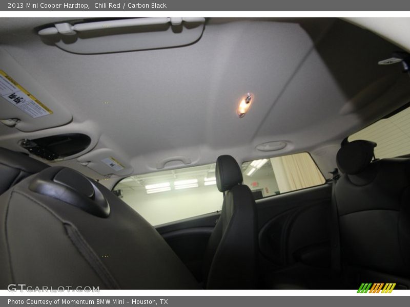 Chili Red / Carbon Black 2013 Mini Cooper Hardtop