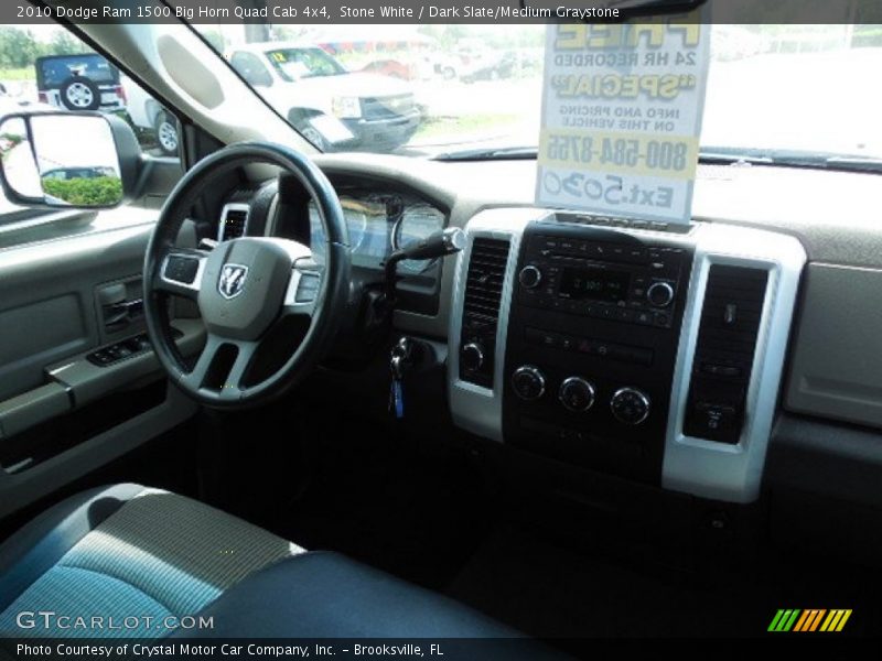 Stone White / Dark Slate/Medium Graystone 2010 Dodge Ram 1500 Big Horn Quad Cab 4x4