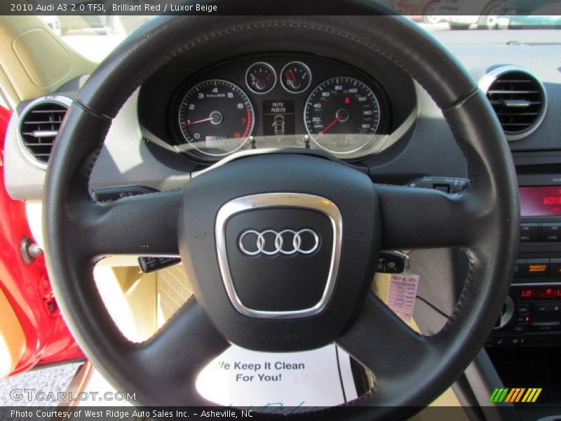 Brilliant Red / Luxor Beige 2010 Audi A3 2.0 TFSI