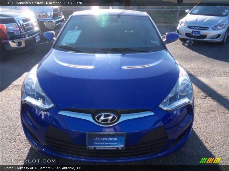 Marathon Blue / Black 2013 Hyundai Veloster