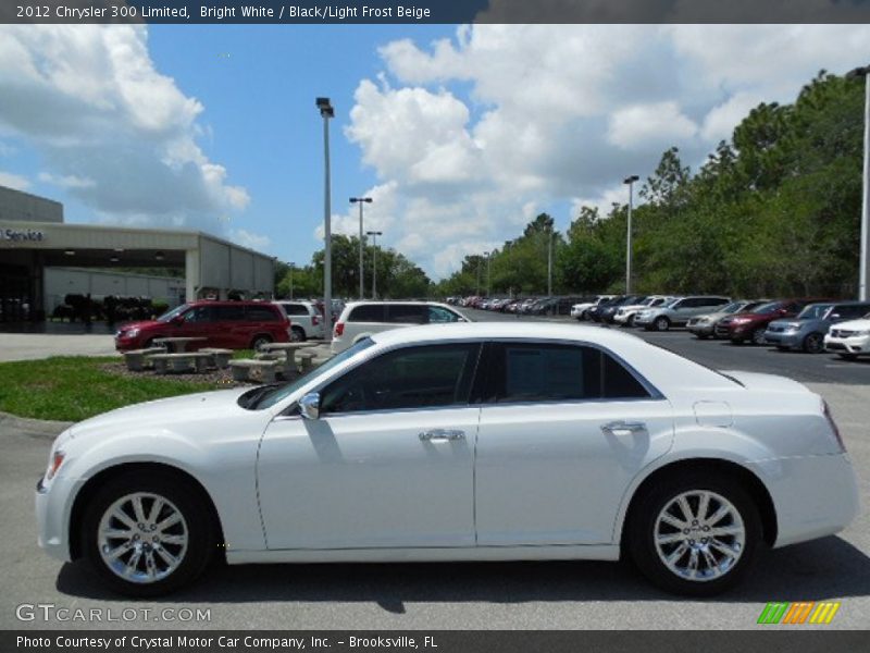 Bright White / Black/Light Frost Beige 2012 Chrysler 300 Limited