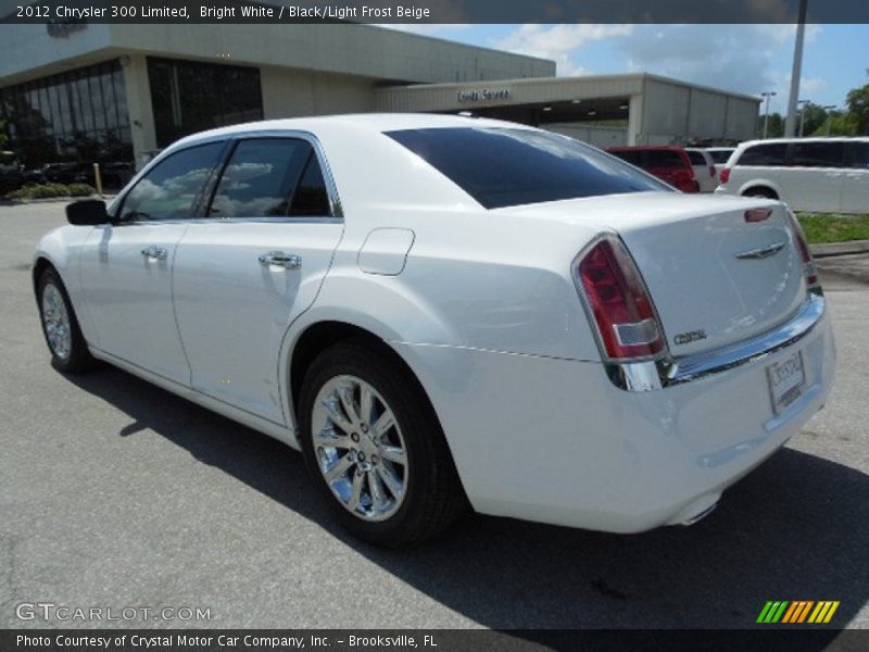 Bright White / Black/Light Frost Beige 2012 Chrysler 300 Limited