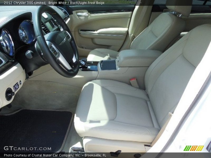 Bright White / Black/Light Frost Beige 2012 Chrysler 300 Limited