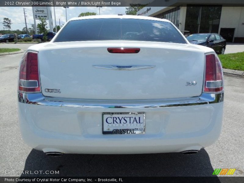 Bright White / Black/Light Frost Beige 2012 Chrysler 300 Limited