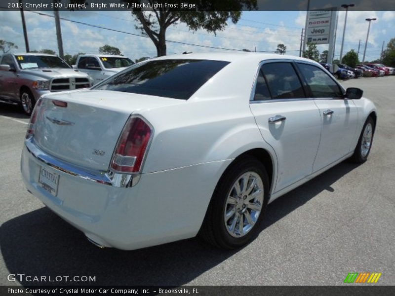 Bright White / Black/Light Frost Beige 2012 Chrysler 300 Limited