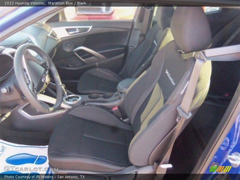 Marathon Blue / Black 2013 Hyundai Veloster