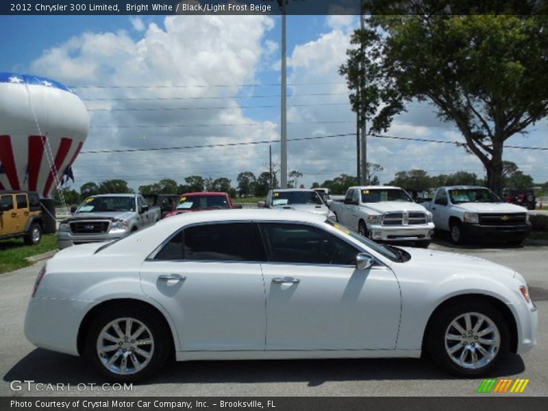 Bright White / Black/Light Frost Beige 2012 Chrysler 300 Limited