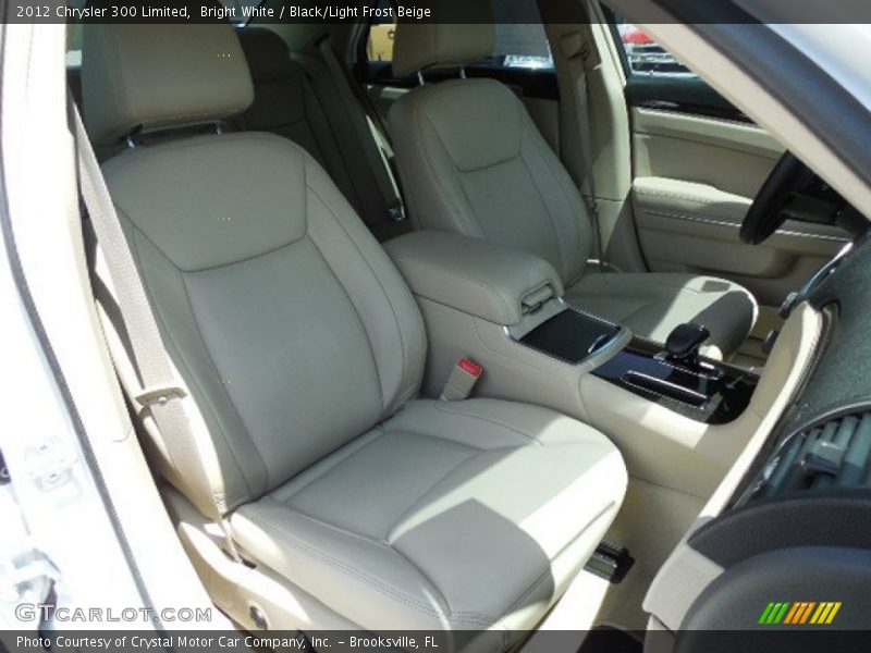 Bright White / Black/Light Frost Beige 2012 Chrysler 300 Limited